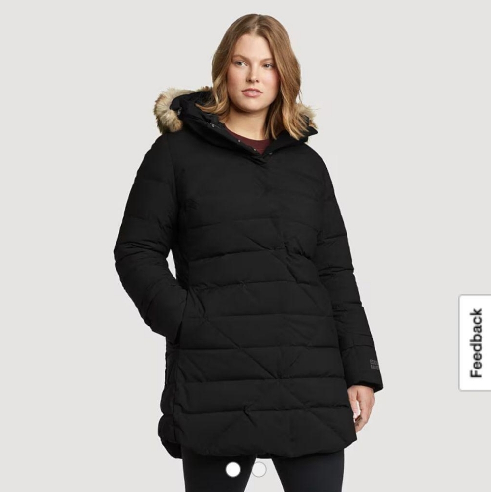 Eddie Bauer Down & Feather Filled Winter Coat